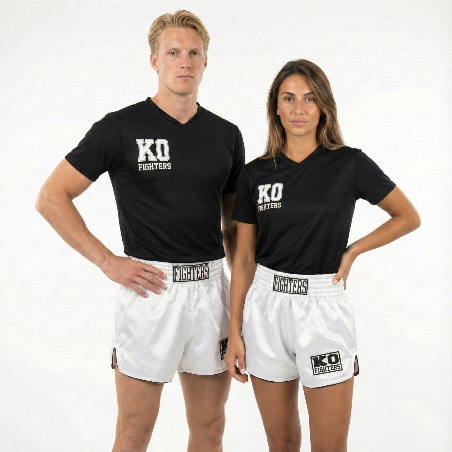 Klassische Muay Thai Shorts Weiß